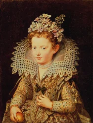 Portrait of Eleonora de Gonzaga Mantua as a Child